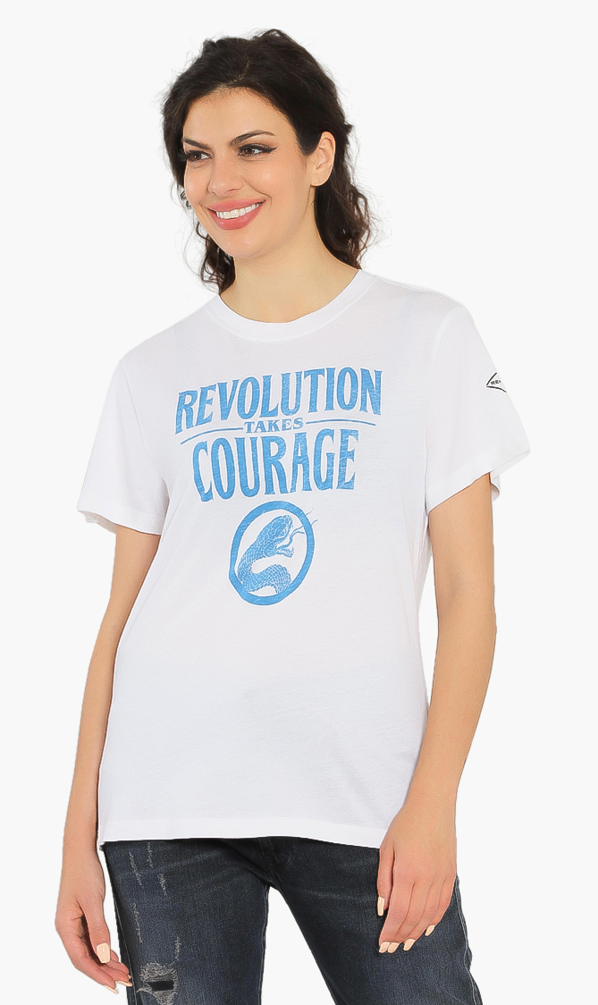 

REPLAY Revolution Takes Courage Print T-shirt