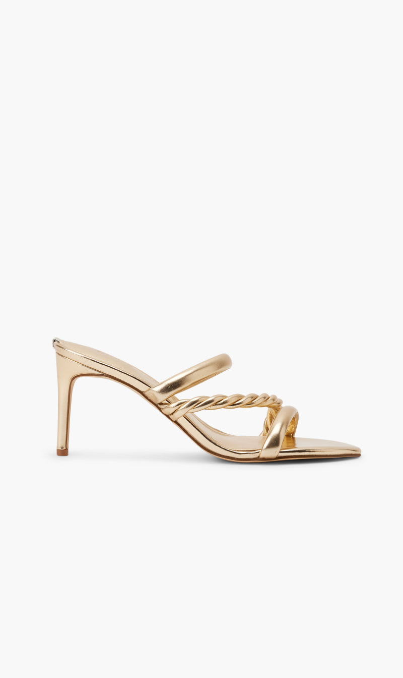 

Guess Gold Super Soft Stretch Pu Strap Mule for Women | The Deal Outlet