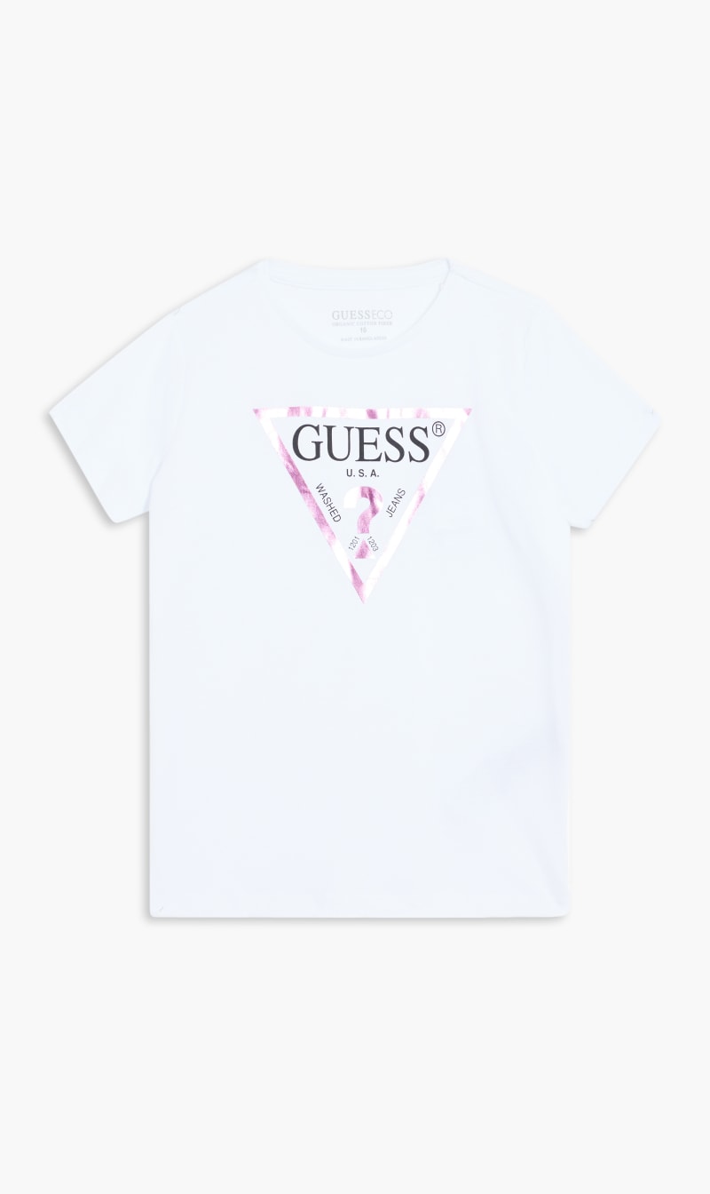 

Guess White Classic Core T-shirt for Girls | The Deal Outlet