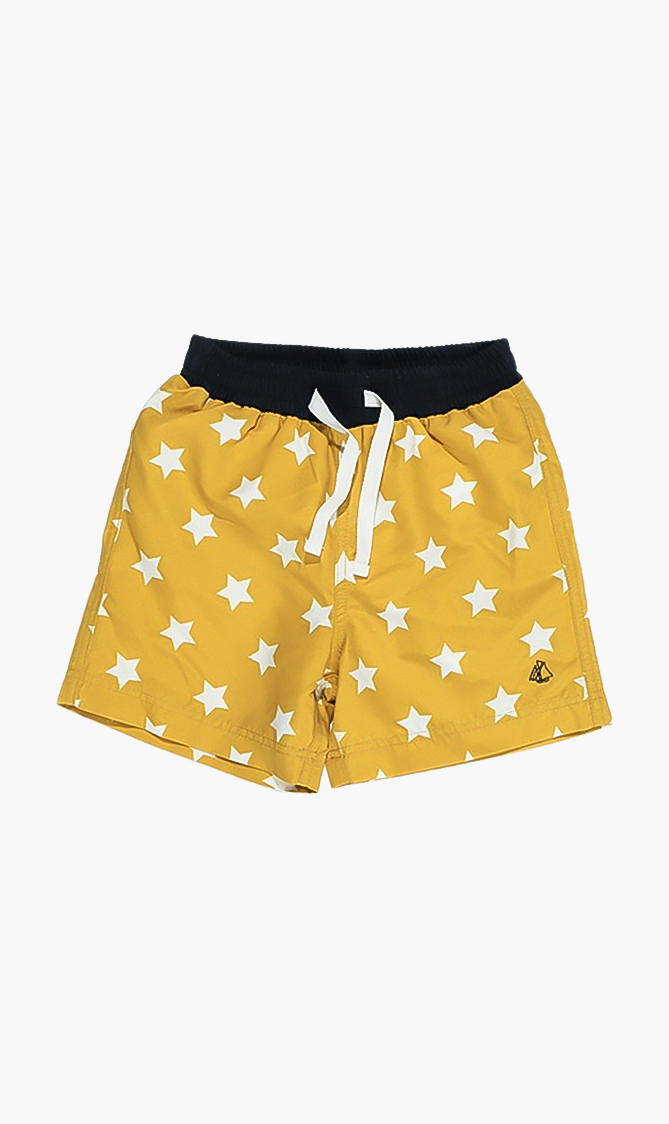 

Printed Beach Shorts, Yellow