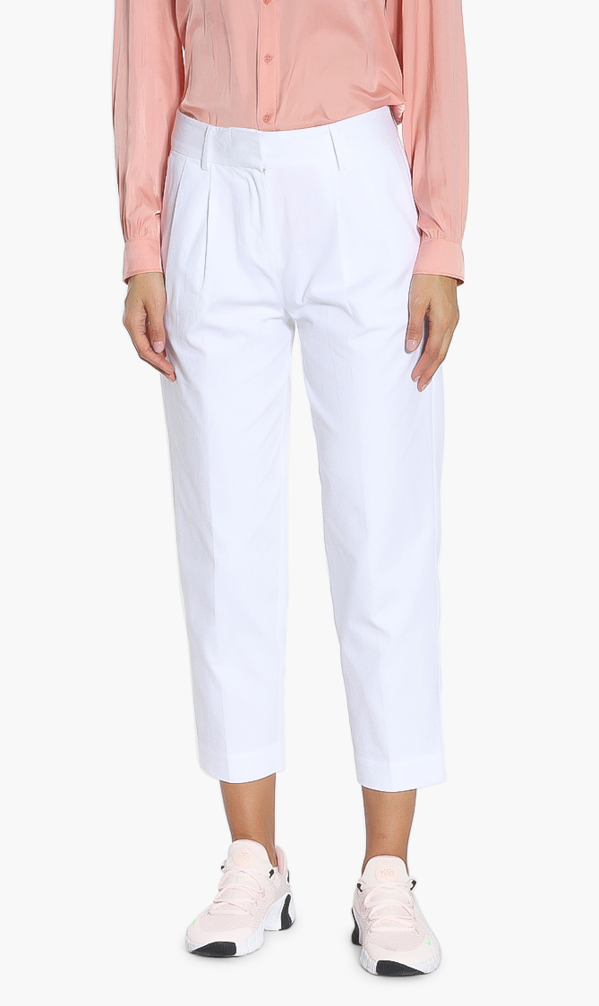 

Cropped Pants, White