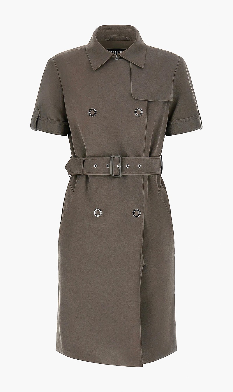 

Clea Washed Dress, Green
