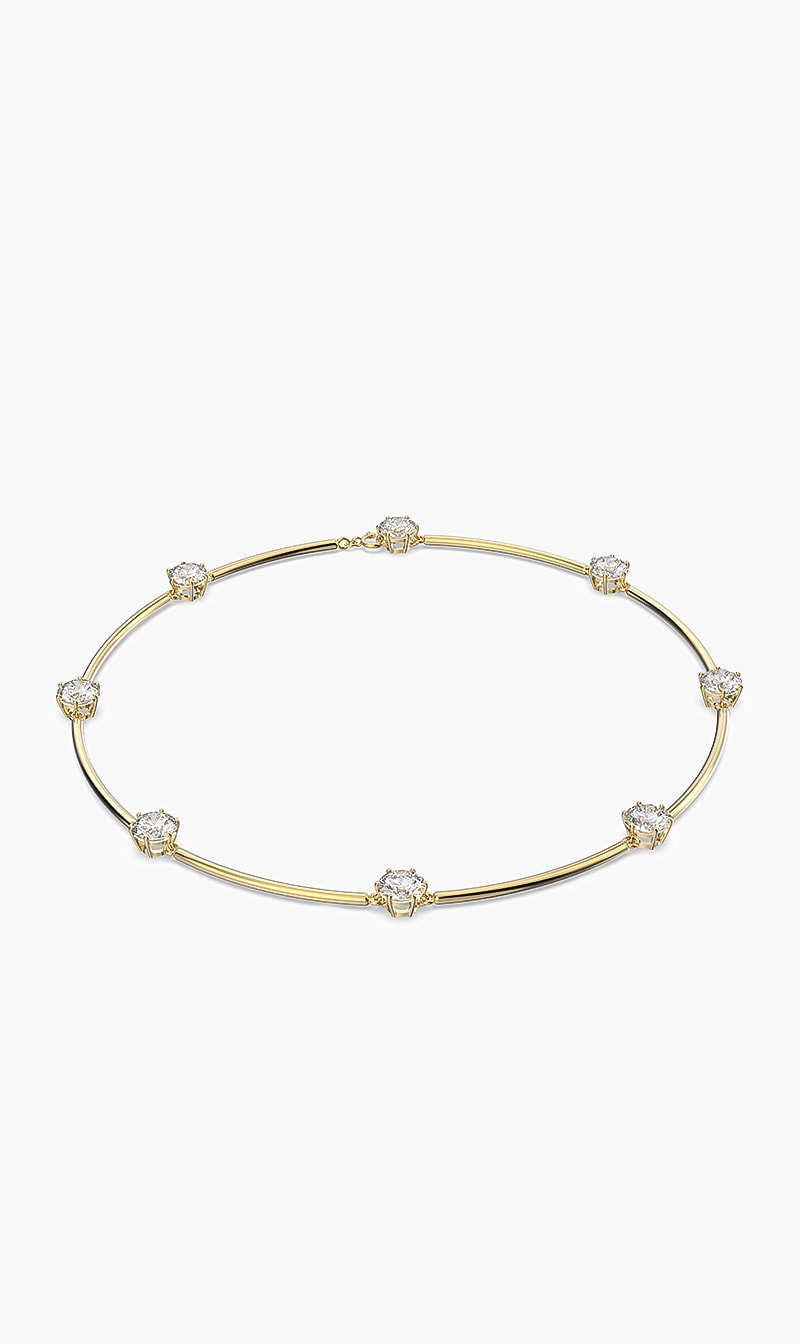 

Swarovski Constella Choker, White, Gold-tone Plated