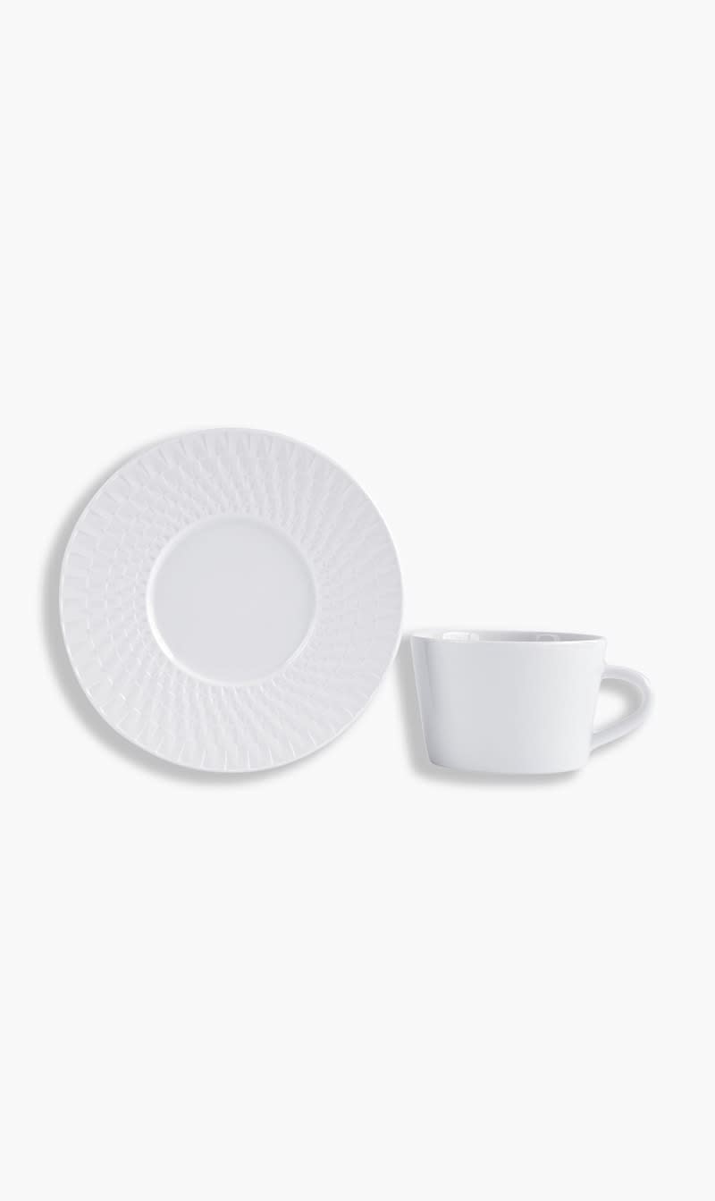 

Bernardaud White Tea Cup And Saucer | The Deal Outlet