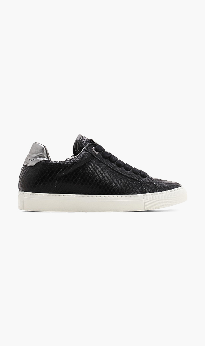 

Zadig & Voltaire Keith Snake Skin Leather Sneakers