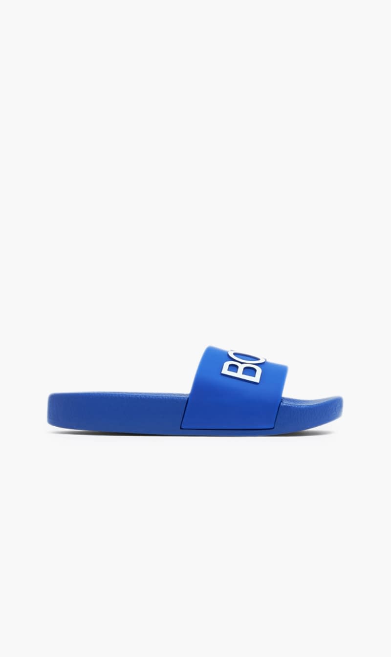 

Hugo Boss Blue Aqua Slides for Boys | The Deal Outlet