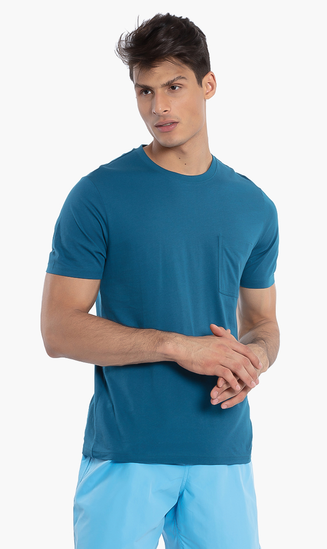 

Vilebrequin Blue Regular Fit Cotton Solid T-shirt for Men | The Deal Outlet