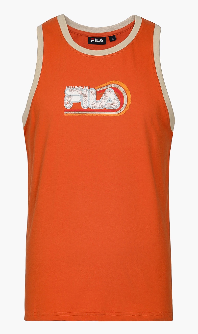 

Fila Orange Hurley Tank Top for Men | The Deal Outlet