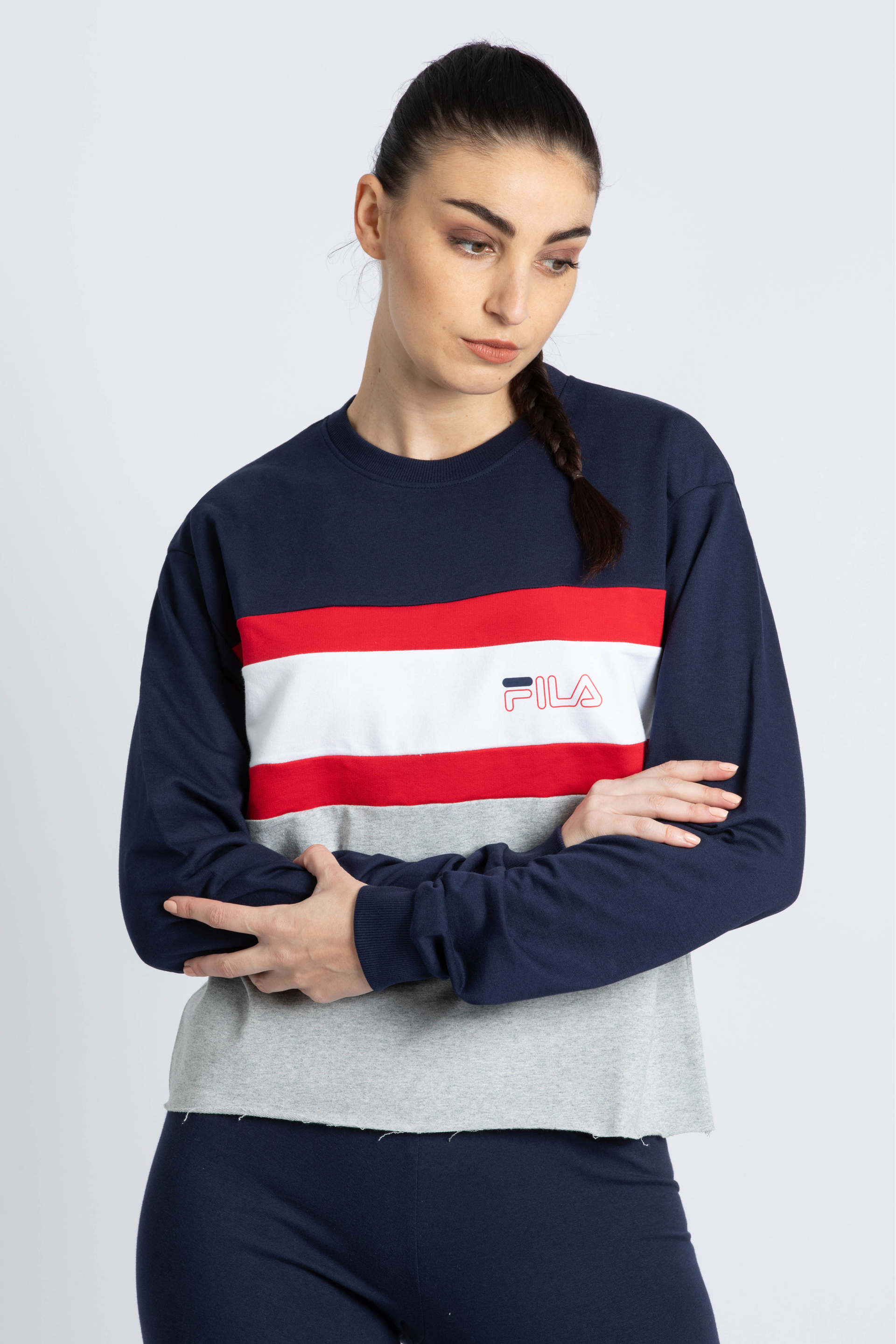 

Fila Kaley Colorblock Crop Sweatshirt