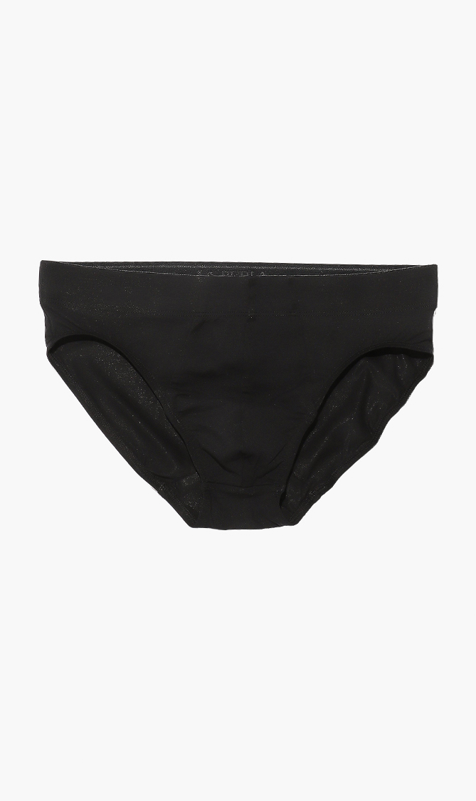 Skin Cotton Briefs, Black