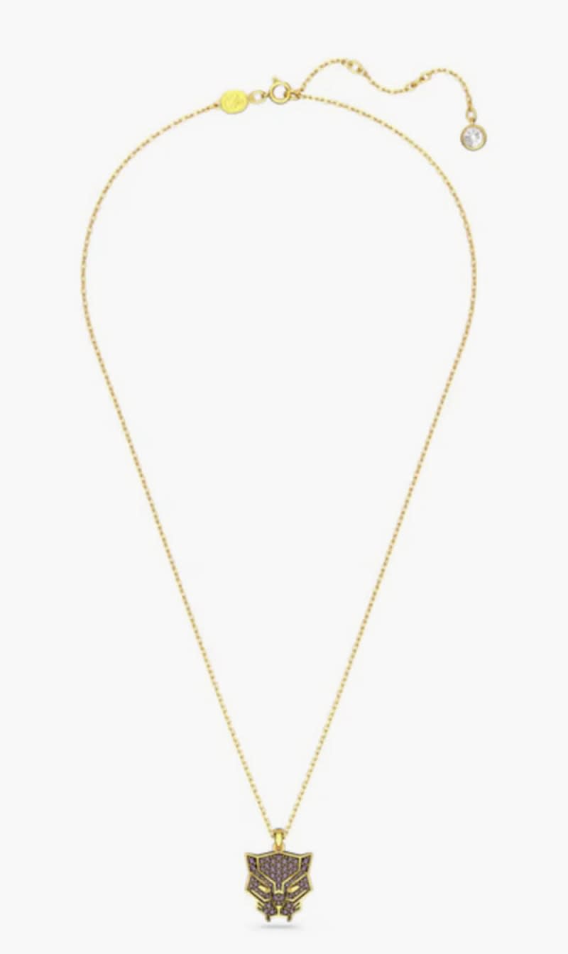 

Swarovski Gold Marvel Black Panther Pendant for Women | The Deal Outlet