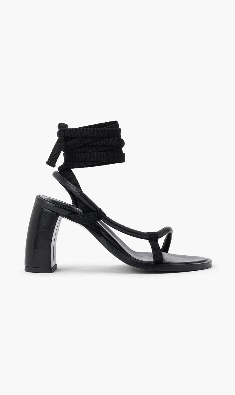 

Ann Demeulemeester Black Solange Mignon Sandals for Women | The Deal Outlet