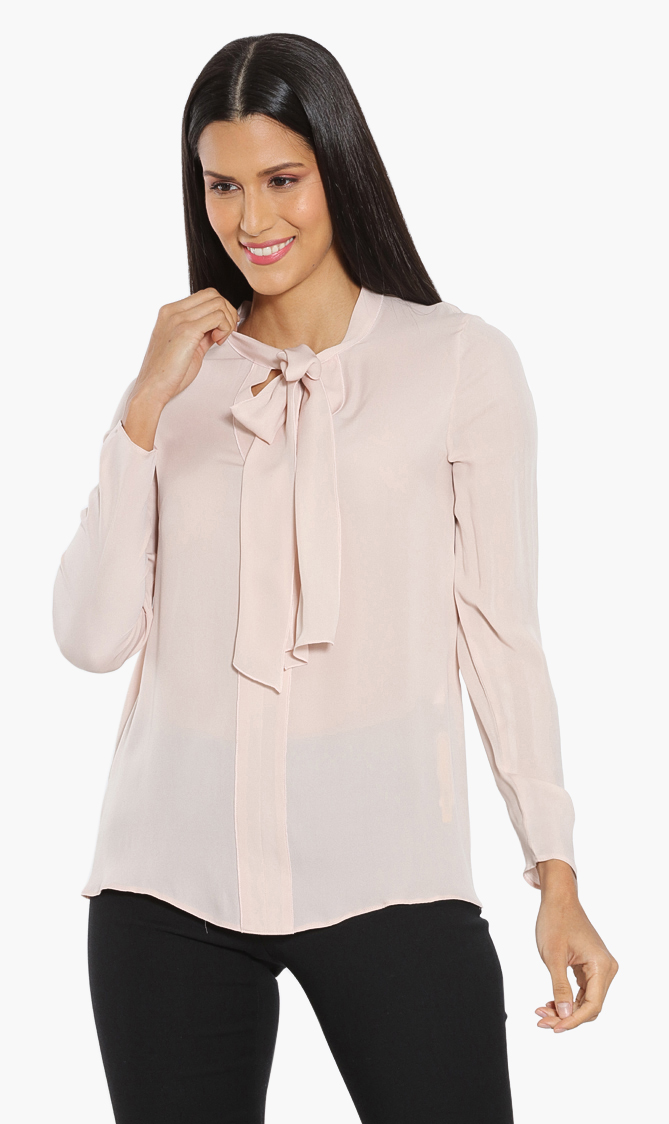 

Longchamp Neck-tie Long Sleeves Blouse