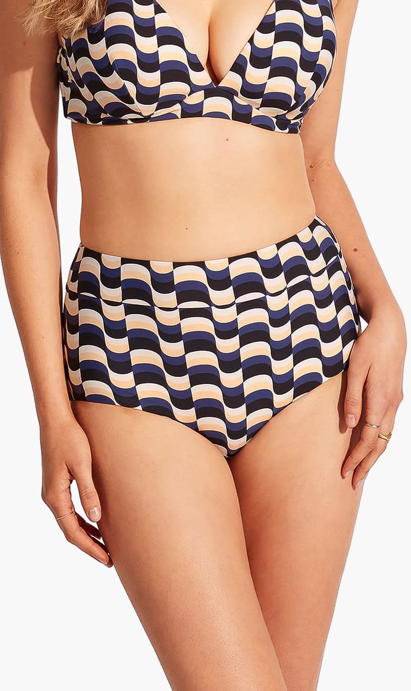 Seafolly Multi-color Modern Take High Waisted Bikini Bottom for Women