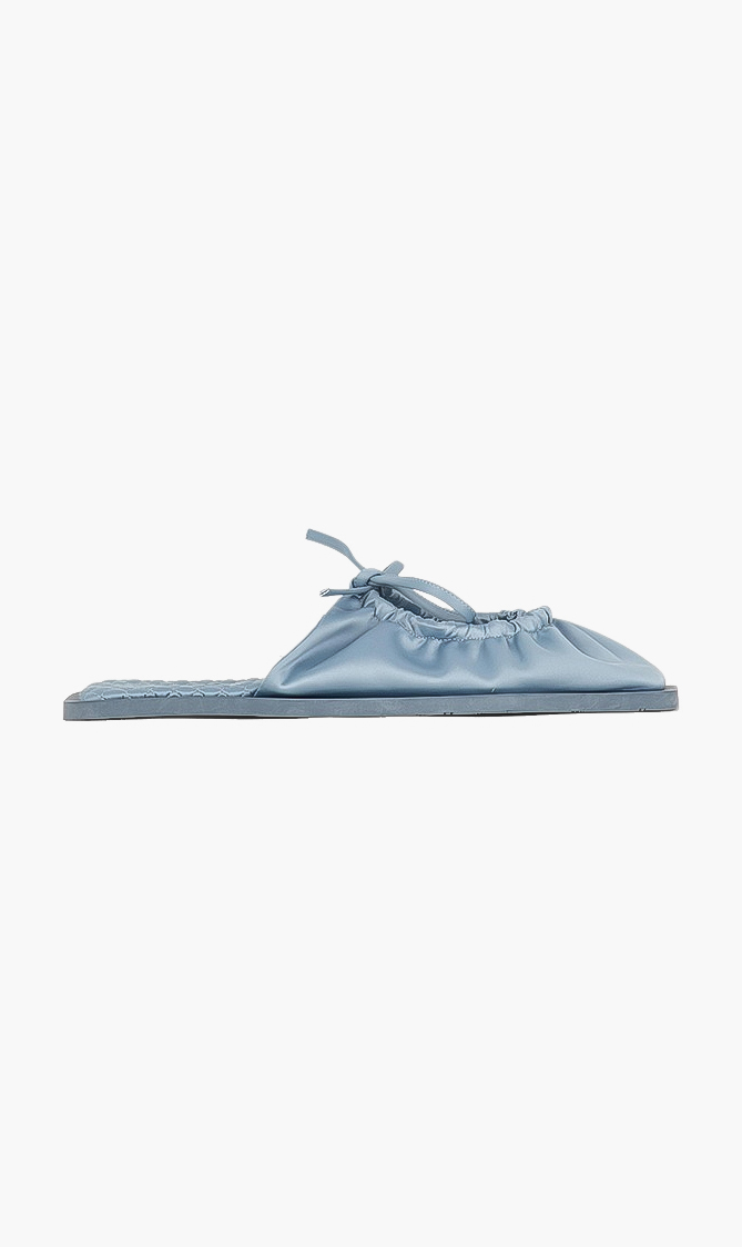 

CARLOTHA RAY Satin Tie-up Flats