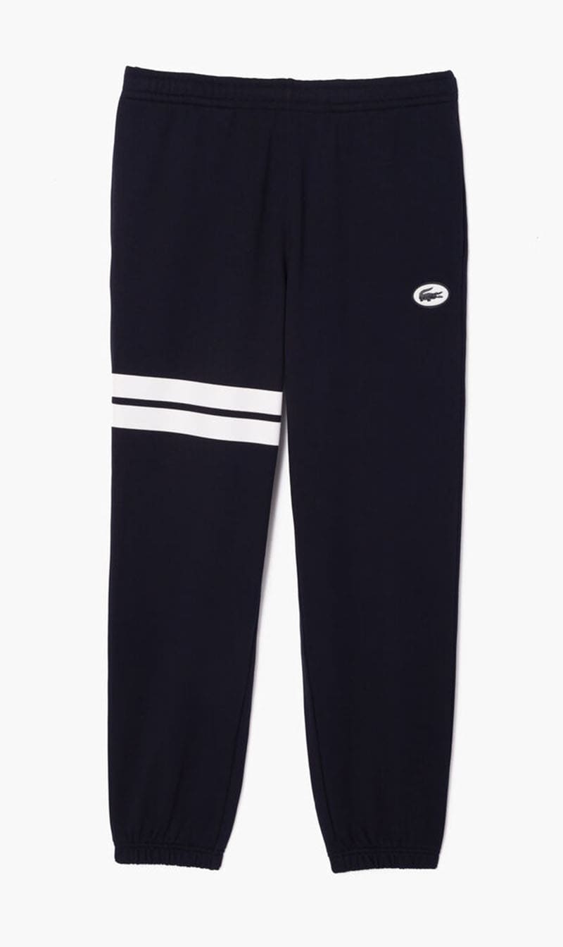 

Lacoste Blue Jogger Flocked Fleece Track Pants for Men | The Deal Outlet