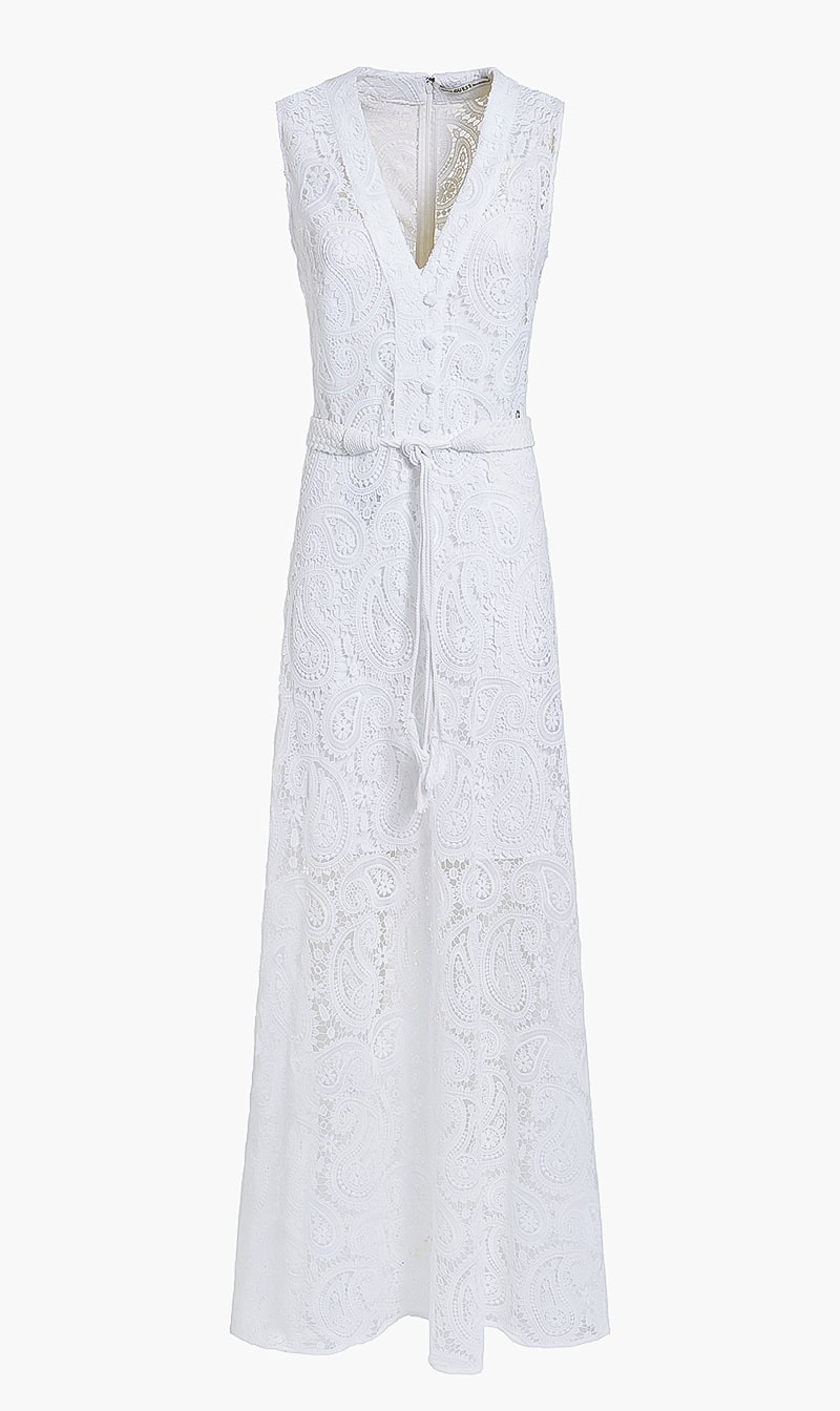 

Lace Maxi Dress, White