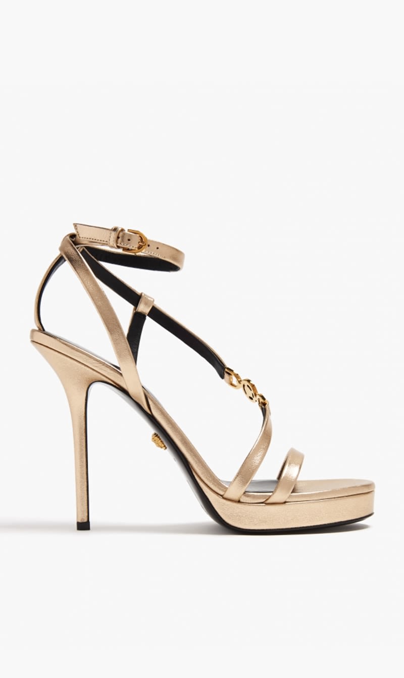 

Versace Gold Sandal T115 Lamb Leather for Women | The Deal Outlet