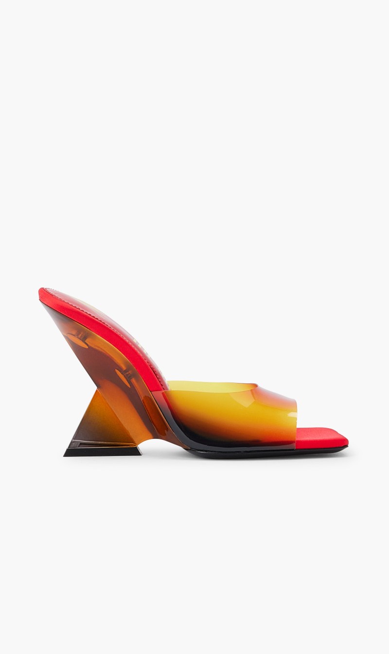 

Attico Red Cheope Mule 105mm for Women | The Deal Outlet