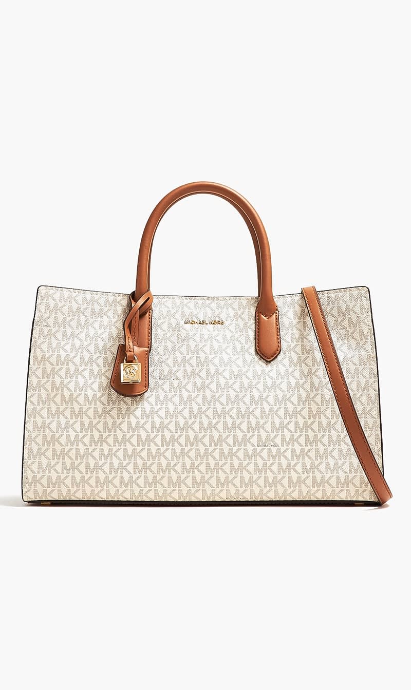 White Scarlett Medium Satchel for Women
