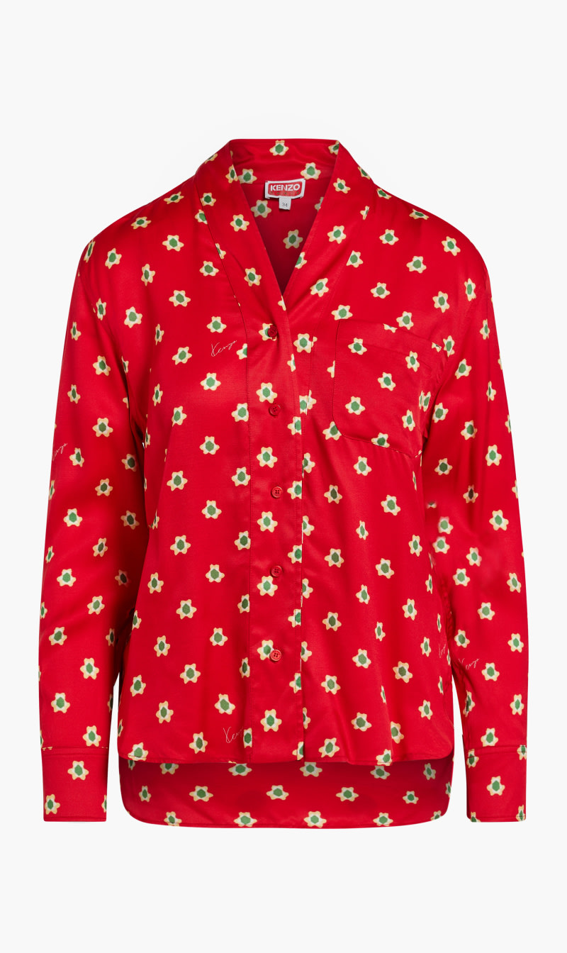 

Kenzo Red Kenzo Teddy Flower Shirt for Women | The Deal Outlet