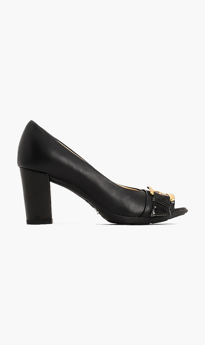 

Geox Black Annya Leather Pumps for Women | The Deal Outlet