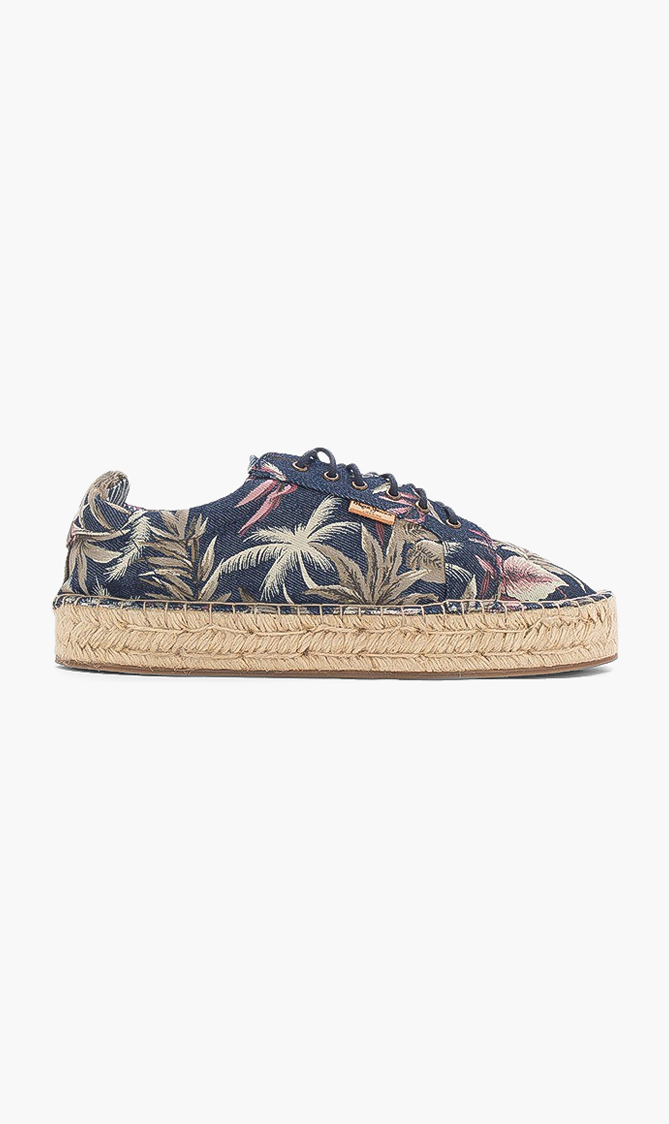

Pepe Jeans Andy Denim Palm Print Sneakers