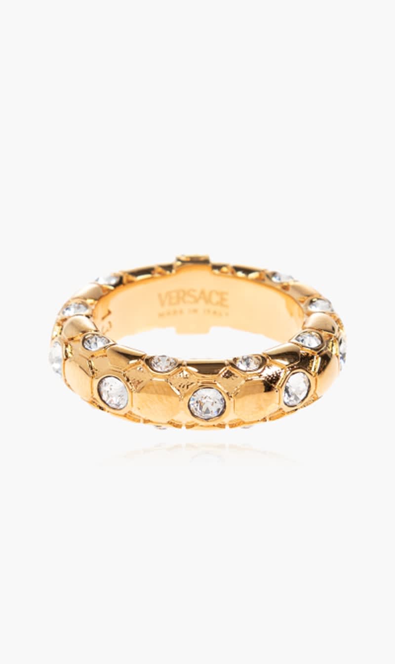 

Versace Gold Ring Metal Strass for Women | The Deal Outlet