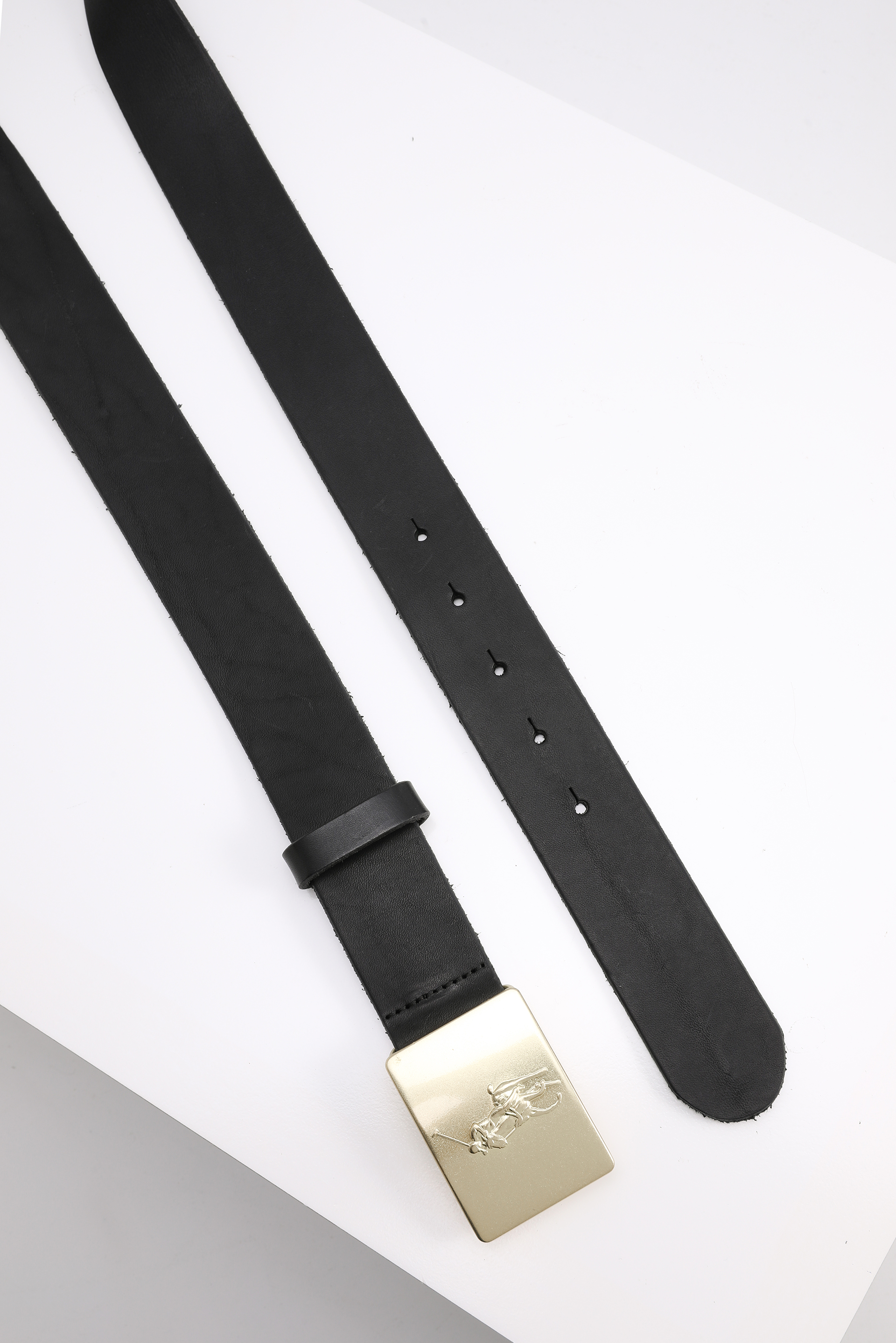 

Ralph Lauren Black Golden Plate Buckle Men's Belt for Men | The Deal Outlet