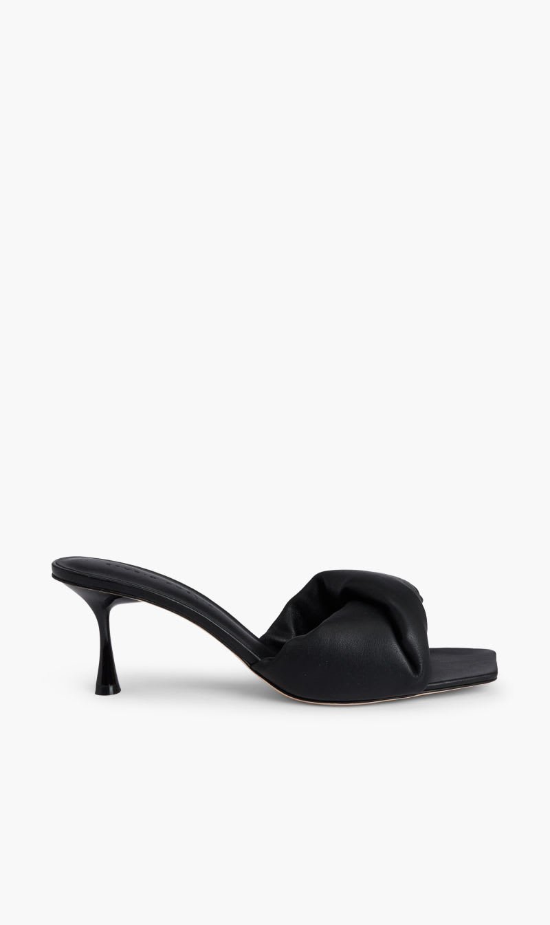 

Studio Amelia Black Twisted Front 70 Heel for Women | The Deal Outlet