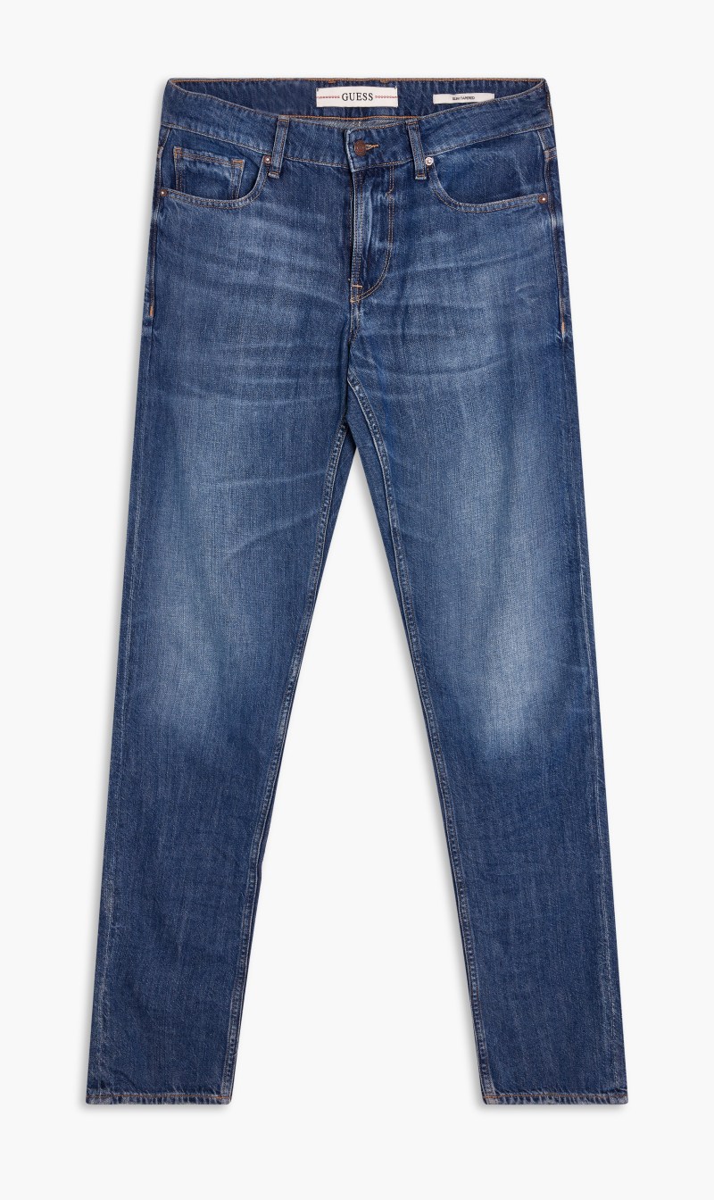 

Guess Blue Slim Tapered Jeans for Men | The Deal Outlet