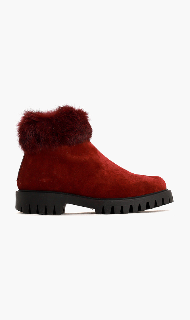 

Pollini Rodia Fur Ankle Boots