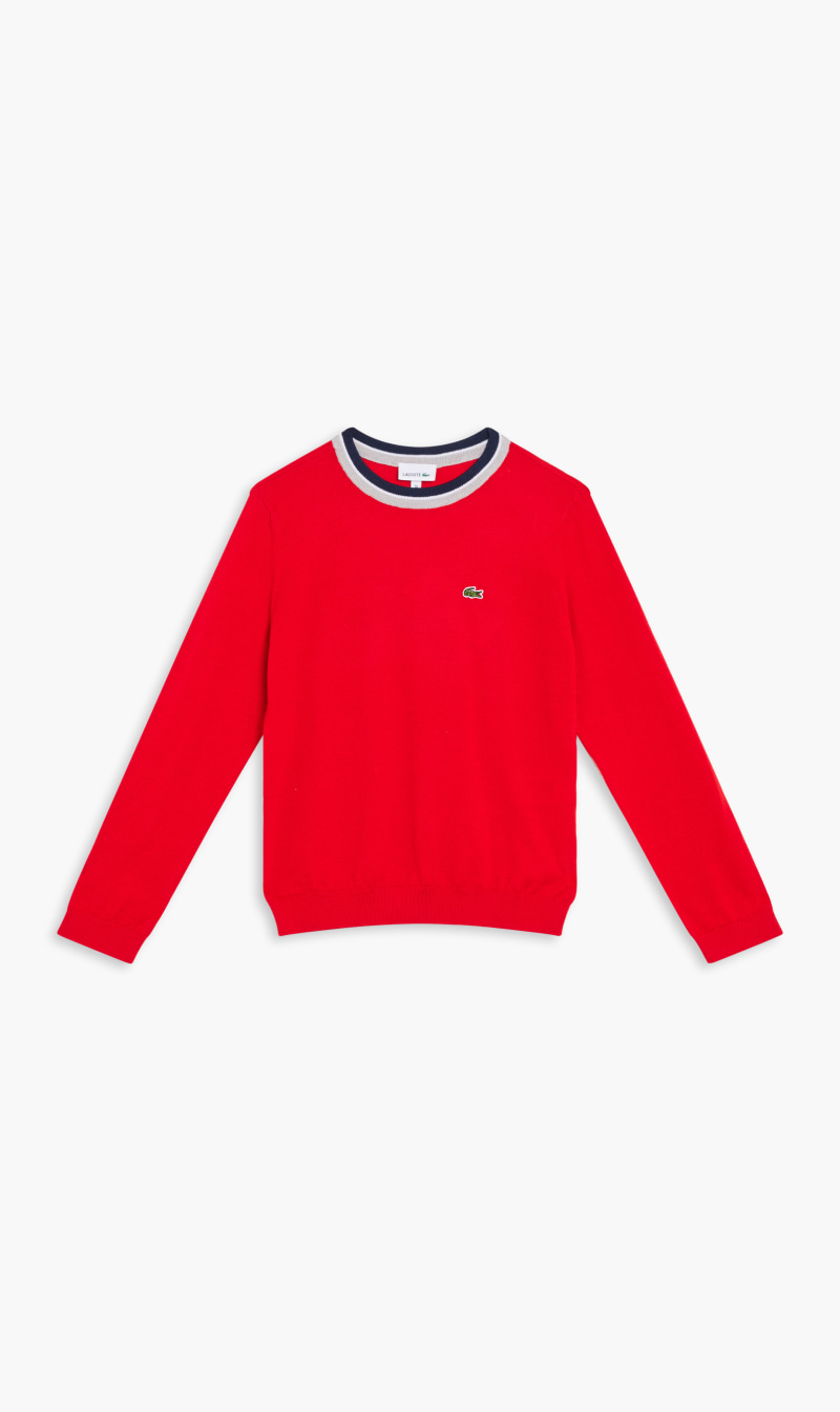

Lacoste Red Full Sleeve Sweater | The Deal Outlet