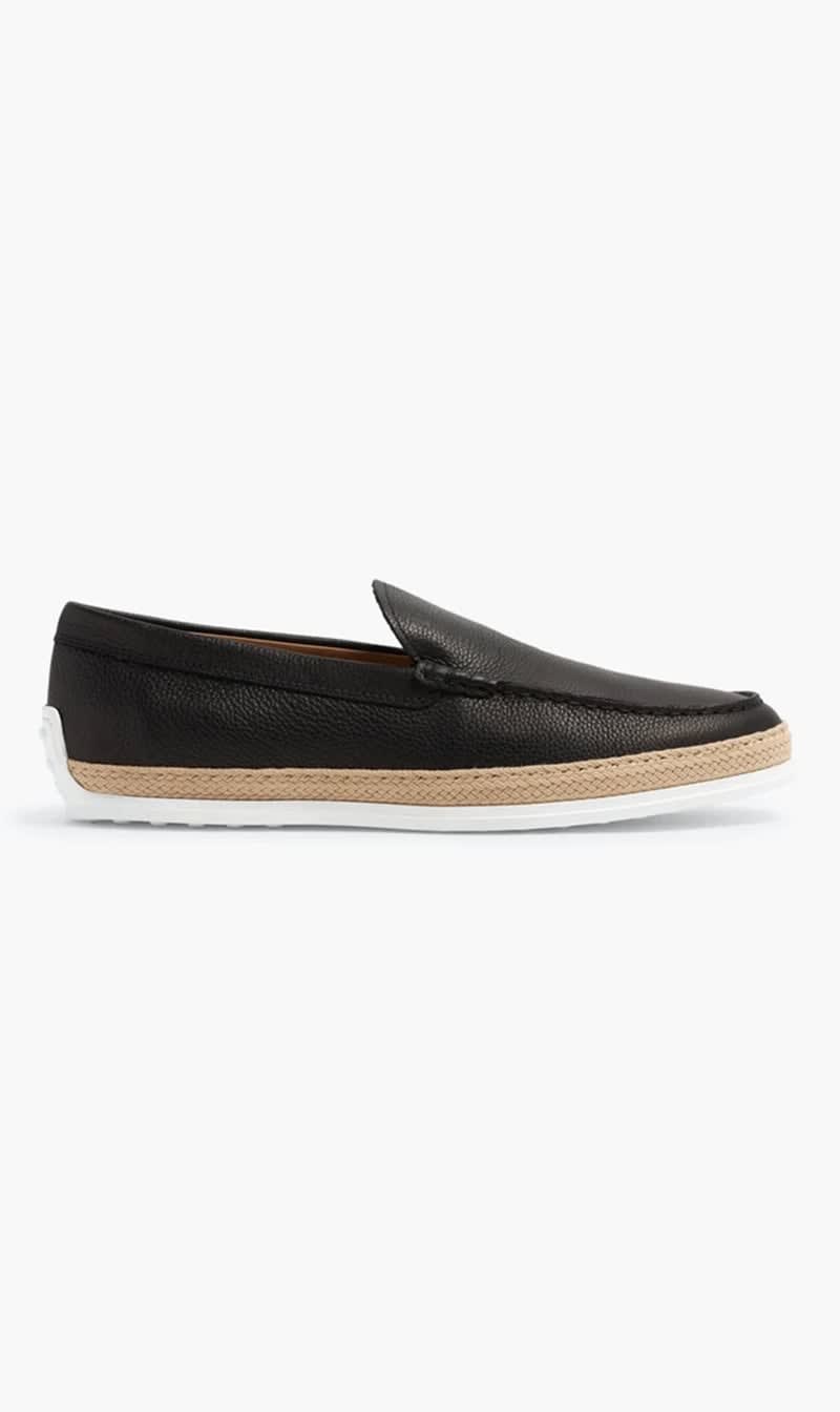 

Tod's Black Leather Slip On Shoes for Men | The Deal Outlet