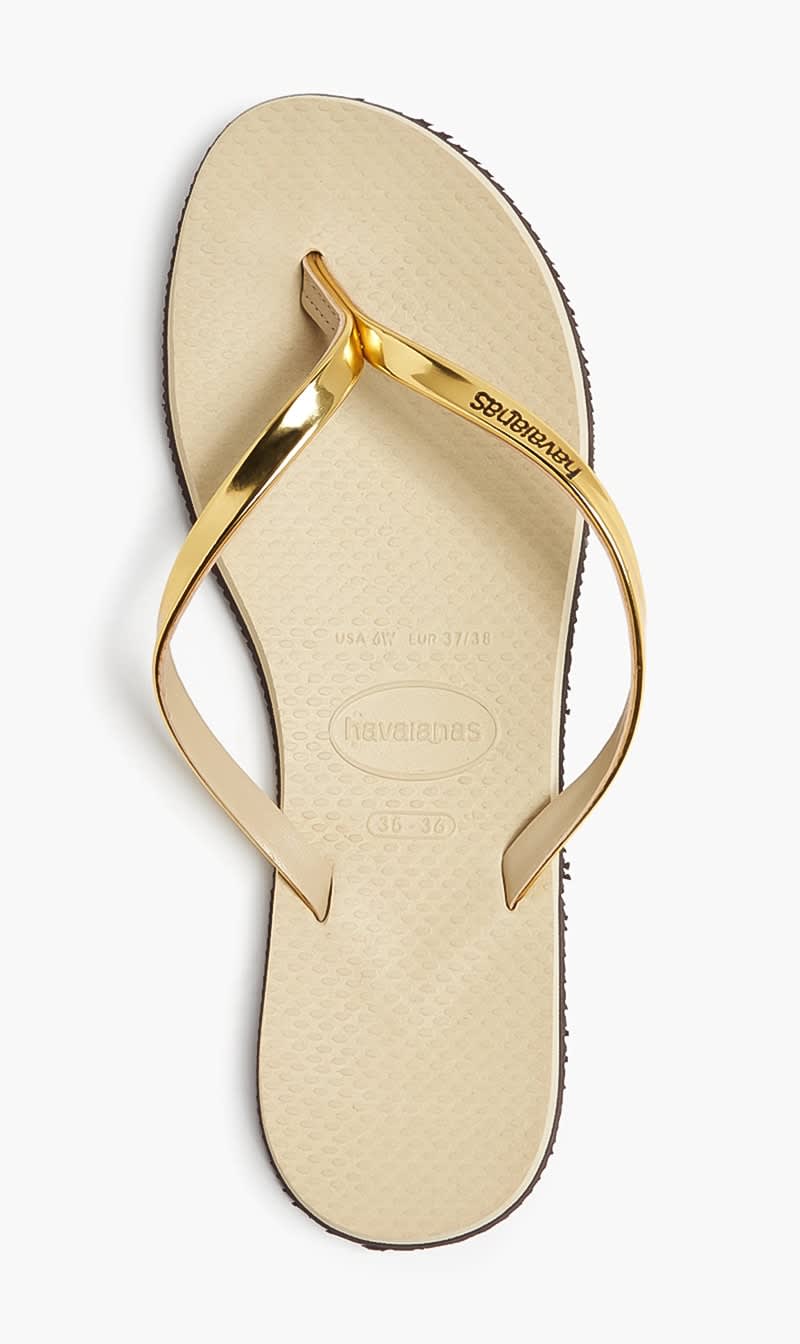 

Havaianas Gold Hav You Metallic Steel Grey for Women | The Deal Outlet