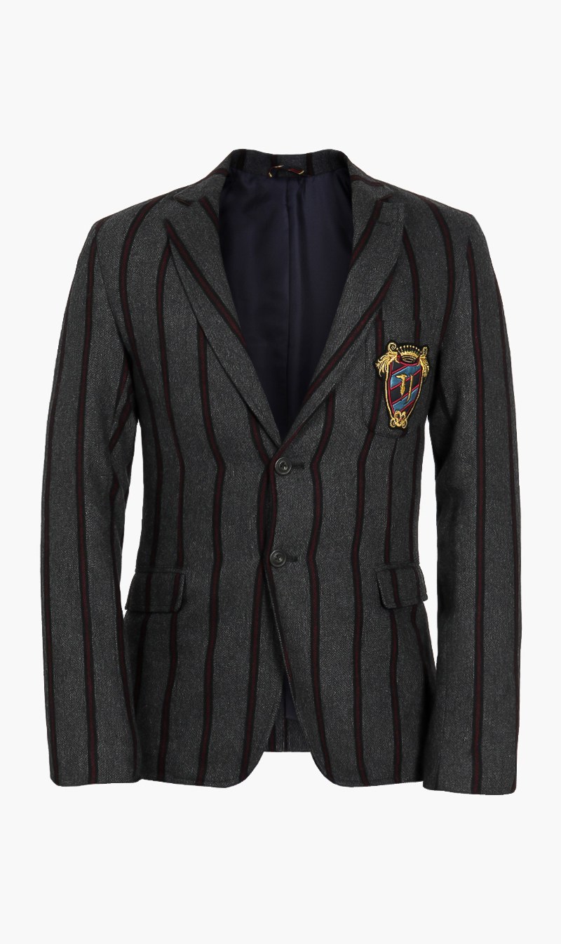 

Slim Fit Wool Regimental Jacket