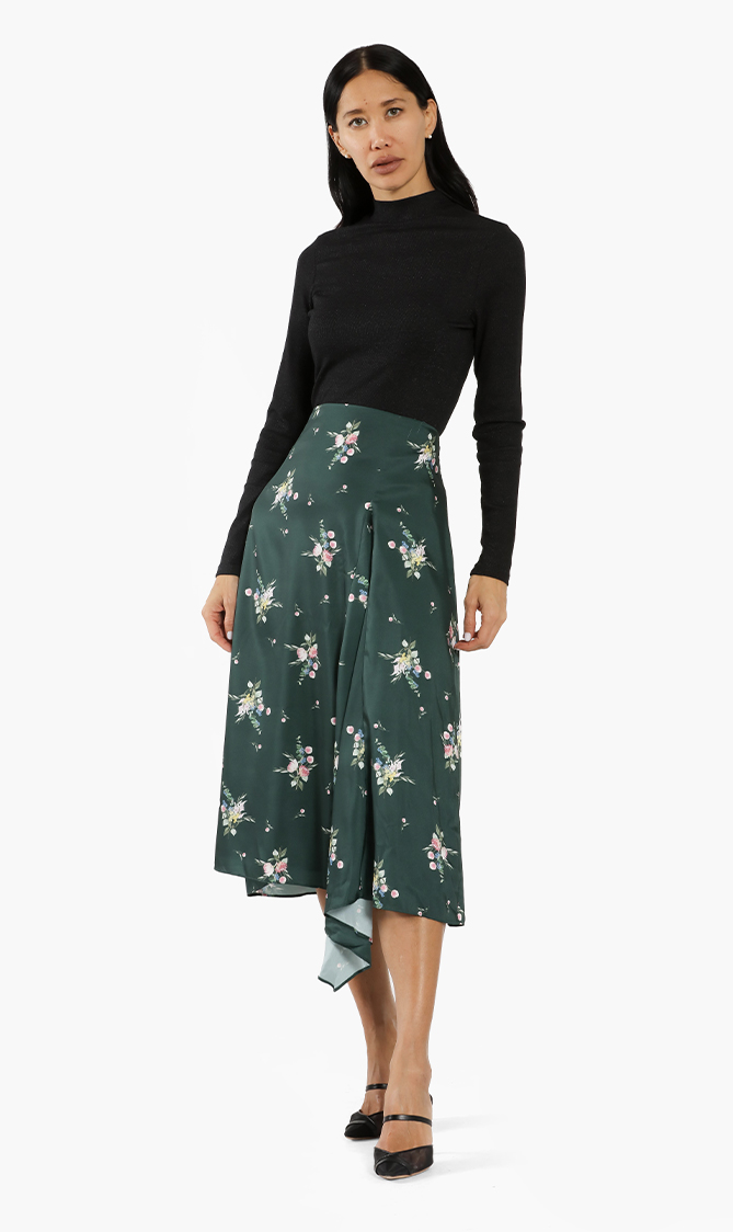 

Ted Baker Anabell Floral Asymmetric Skirt