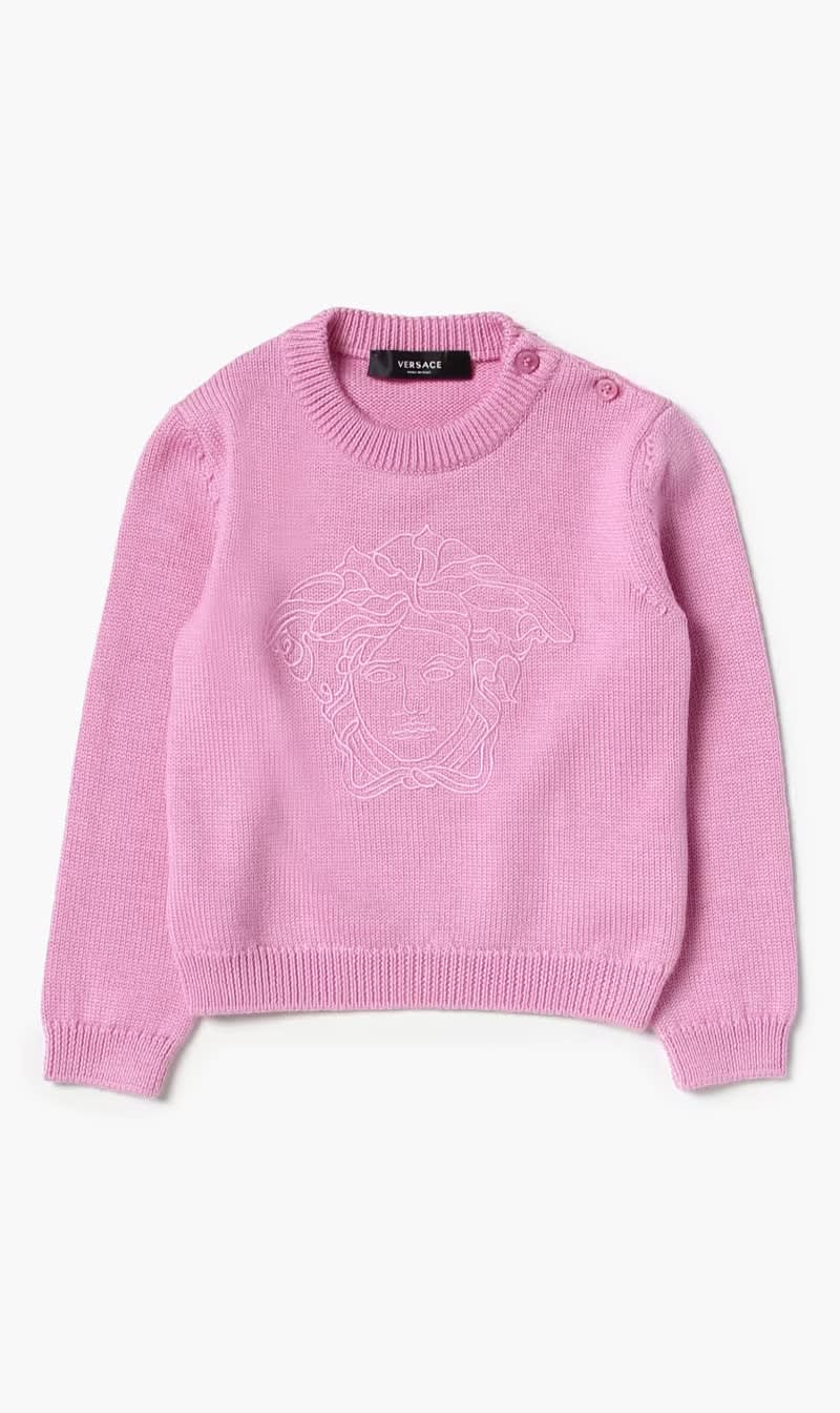 

Versace Pink Knit Sweater for Girls | The Deal Outlet
