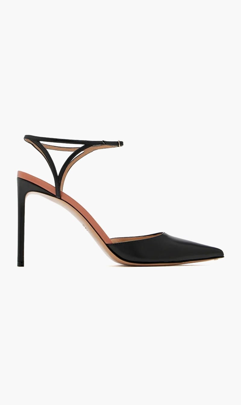 

Francesco Russo Black Leather Pumps for Women | The Deal Outlet