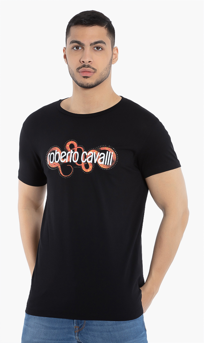

Roberto Cavalli Snake Studs T-shirt
