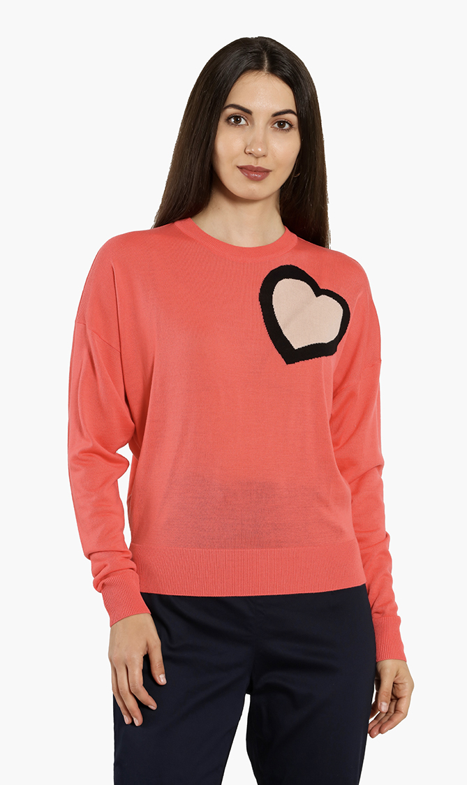 

Emporio Armani Heart Wool-blend Sweater