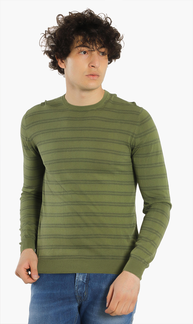 

Jacob Cohen Striped Round Neck Pull Over