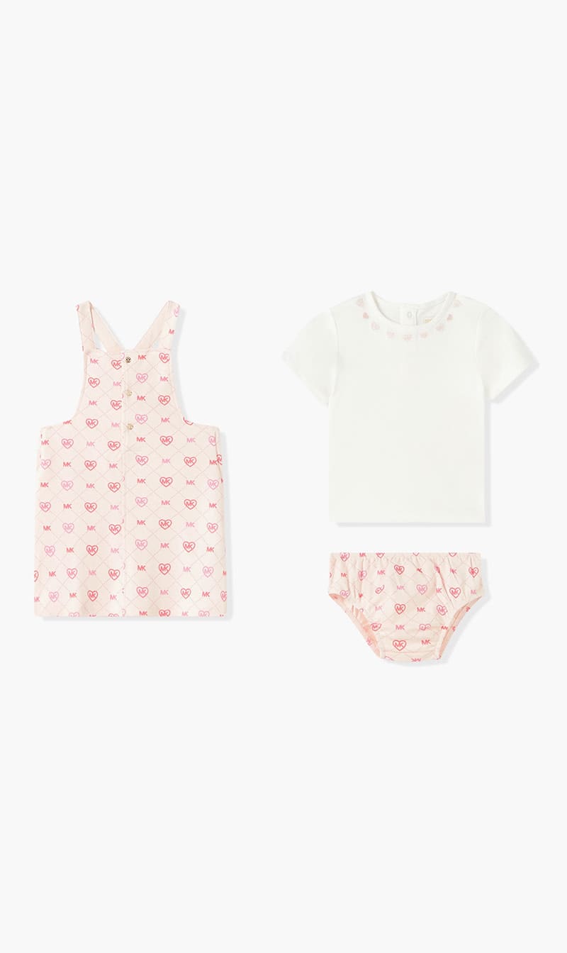 

Michael Kors Multi-color Logo Print Dress Set for Girls | The Deal Outlet