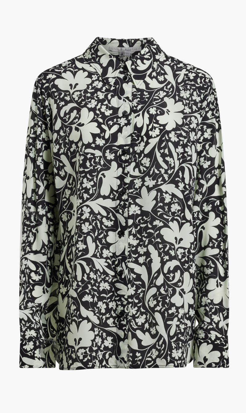 

Stella Mc Cartney Black Flower Print Shirt for Women | The Deal Outlet