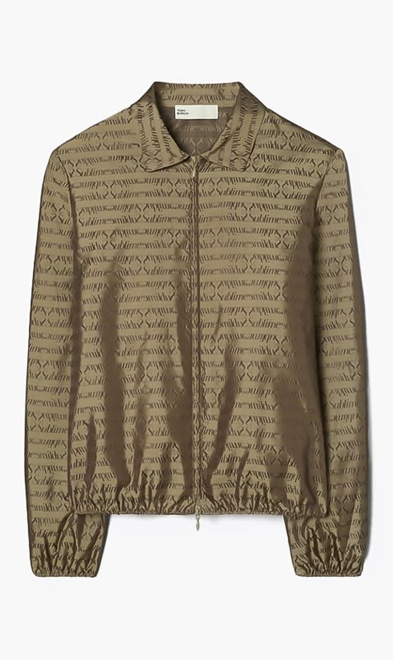 

Tory Burch Beige Sublime Jacquard Shirt for Women | The Deal Outlet
