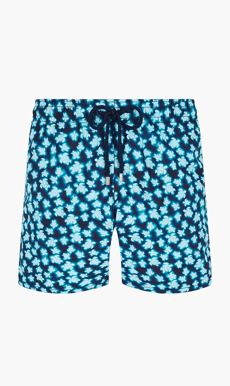 

Turtle Printed Swim Shorts, Blue