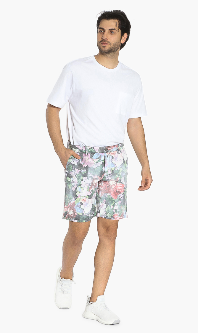 

Replay Floral Denim Shorts