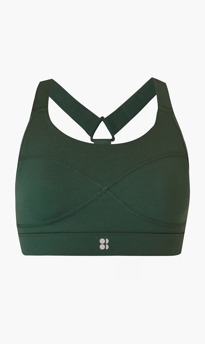 

Sweaty Betty Green Power Medium Support Sports Br for Women | The Deal Outlet