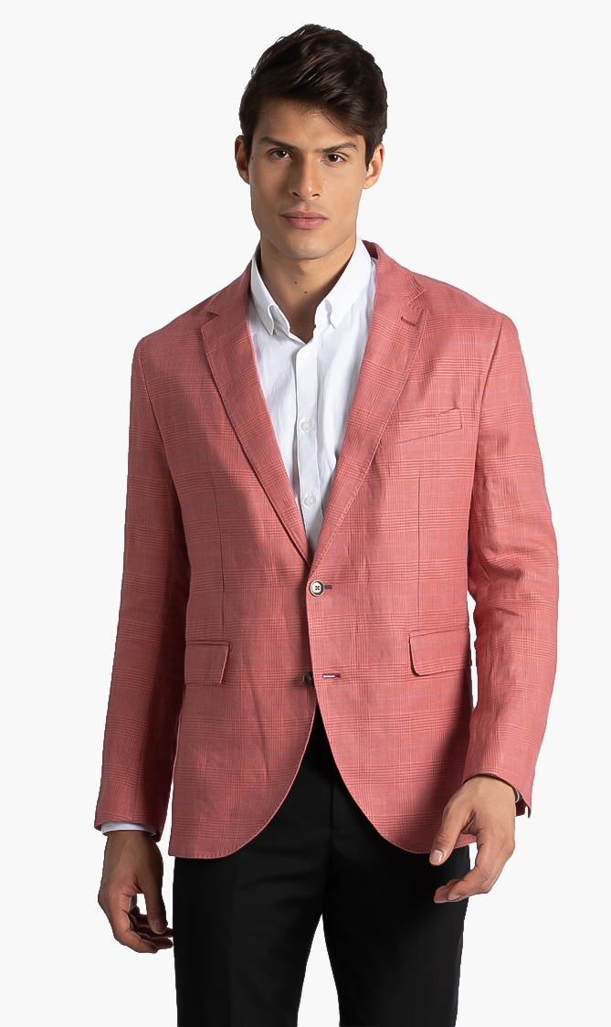 

Hackett London Red Linen Wool Pow Jacket for Men | The Deal Outlet