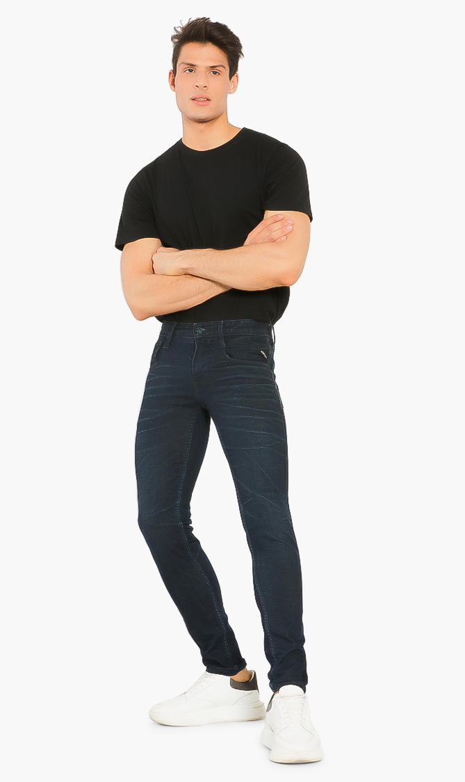 

Anbass Stretch Slim Jeans, Blue